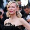 Cate Blanchett usou macacão preto na exibição de 'Capharnaüm', na 71ª edição do Festival de Cannes, no Palais des Festivals na última quinta-feira, 17 de maio de 2018