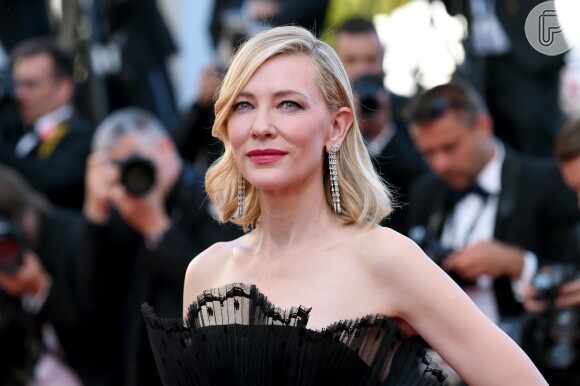 Cate Blanchett usou macacão preto na exibição de 'Capharnaüm', na 71ª edição do Festival de Cannes, no Palais des Festivals na última quinta-feira, 17 de maio de 2018