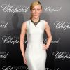 Cate Blanchett elegeu um vestido perolado para participar do Trophée Chopard durante a 71ª edição do Festival de Cannes, em 14 de maio de 2018