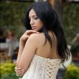 Em Cannes, na França, a cantora Raveena Mehta usou um vestido Dimple &amp; Amrin em homenagem à atriz Sridevi, ícone de Bollywood, em 9 de maio de 2018