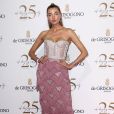 A modelo Alina Baikova usou joias  de Grisogono e  vestido midi Raisa &amp; Vanessa no evento De Grisogono party durante a 71ª edição do Festival de Cannes, em Cap d'Antibes, na França, em 15 de maio de 2018
