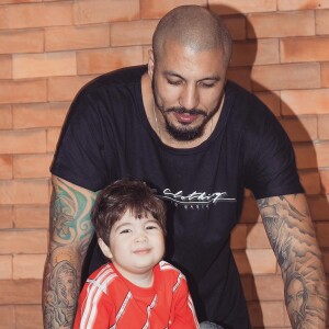 Fernando Medeiros é pai de Lucca, de 2 anos, do casamento com Aline Gotschalg