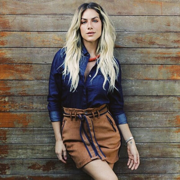 Giovanna Ewbank explicou o desenho que tem em comum com o marido: 'Sou uma pessoa que inventa: é um G de Giovanna e um B de Bruno, entrelaçados'