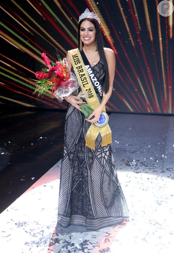 Mayra Dias, representante do Amazonas, foi coroada Miss Brasil 2018 neste sábado, 26 de maio de 2018