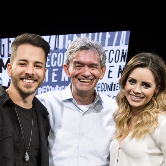 Sandy e Junior falaram com Serginho Groismann sobre o fim da dupla