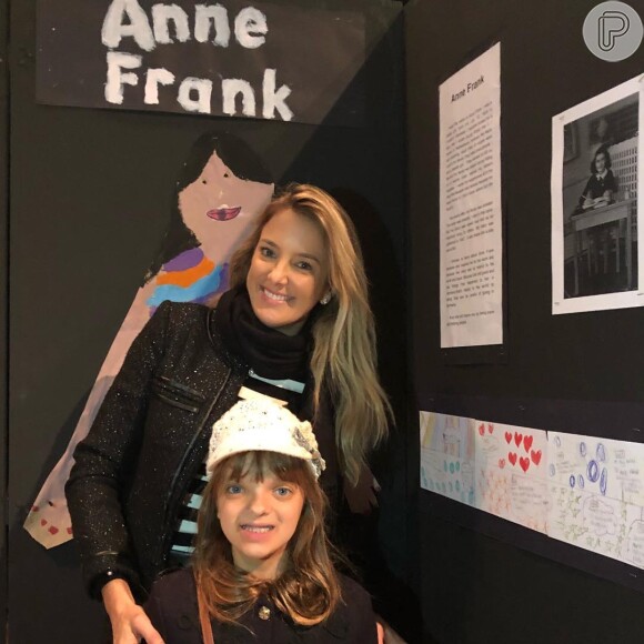 Ticiane Pinheiro também conferiu apresentação de Rafaella Justus caracterizada como Anne Frank: 'Muito orgulho'