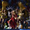 Shakira se apresenta na festa de encerramento da Copa do Mundo, no Maracanã, no Rio de Janeiro, em 13 de julho de 2014