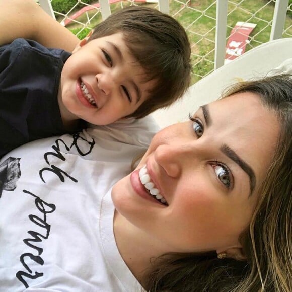 Aline Gotschalg é mãe do pequeno Lucca, de 2 anos, da união com Fernando Medeiros