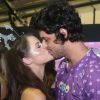Agatha Moreira e Pedro Lamin foram clicados aos beijos em camarote no último carnaval