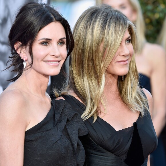 Courteney Cox e Jennifer Aniston na 46ª edição do AFI Life Achievement Award, realizado no Teatro Dolby, na Califórnia, Estados Unidos, nesta quinta-feira, 7 de junho de 2018