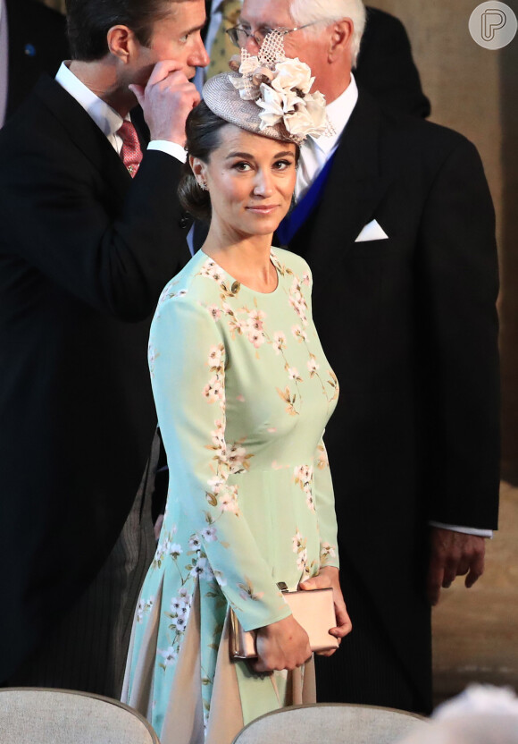 Pippa Middleton exibiu uma barriga de gravidez discreta no casamento do príncipe Harry e Meghan Markle