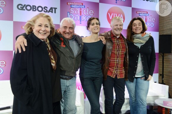 Em 2013, o elenco de 'Sai de Baixo' se reuniu para gravar quatro novos episódios
