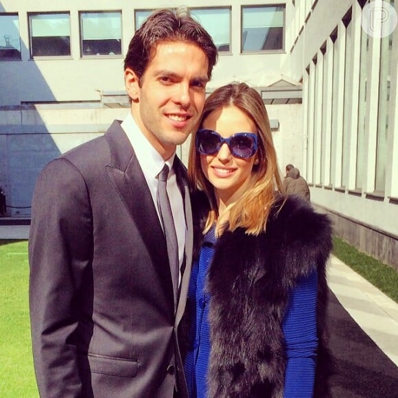 Kaká homenageou a mulher, Carol Celico, no Instagram, na tarde deste sábado, 26 de julho de 2014