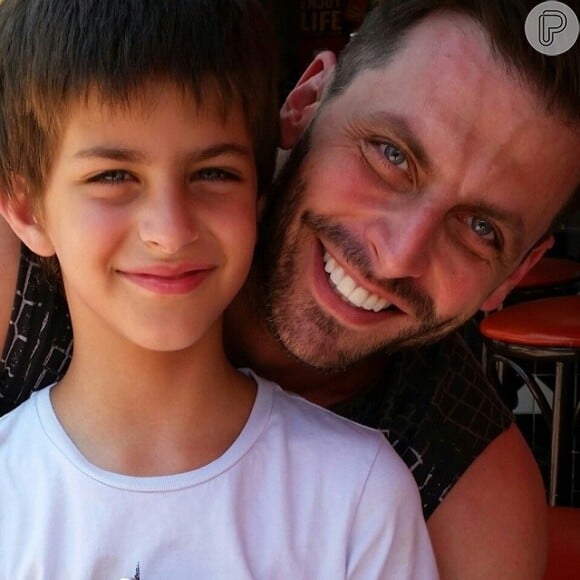 Henri Castelli também é pai de Lucas, de 7 anos