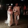 Bia Antony, ex-mulher de Ronaldo Fenômeno, reúne amigos e familiares em seu casamento com Marcelo Ciampolini, em Caraíva, na Bahia, na noite de sábado, 9 de agosto de 2014