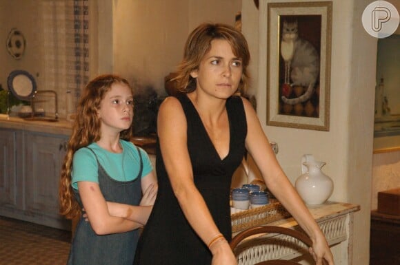 Marina Ruy Barbosa com Cláudia Abreu na novela 'Belíssima' (2005)