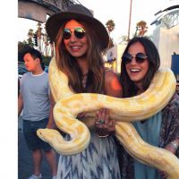 Bruna Marquezine brinca com cobra durante passeio nos EUA: 'Morrendo de medo'