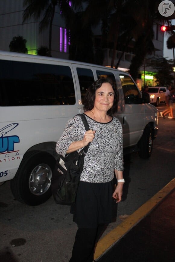 Regina Duarte também participou do Brazilian Film Festival, em Miami, nos Estados Unidos