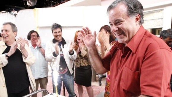 Tony Ramos, de 'O Rebu', ganha parabéns de elenco de 'A Grande Família'
