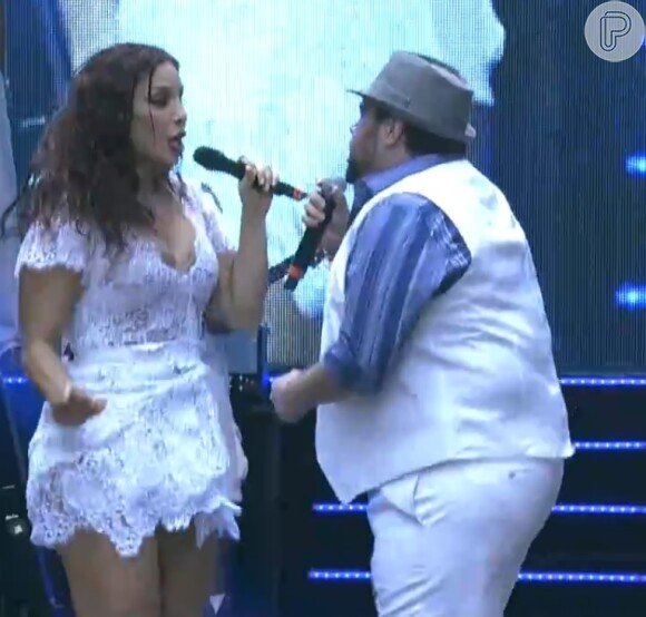 Ivete Sangalo e Tiago Abravanel cantaram a música 'Não Quero Dinheiro' no Brazilian Day, em Nova York