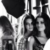 Isabelli Fontana posa com Kendall Jenner, irmã de Kim Kardashian, na Semana de Moda de Nova York