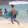 Sergio Malheiros gravou cenas de surfe na Praia do Arpoador, no Rio de Janeiro