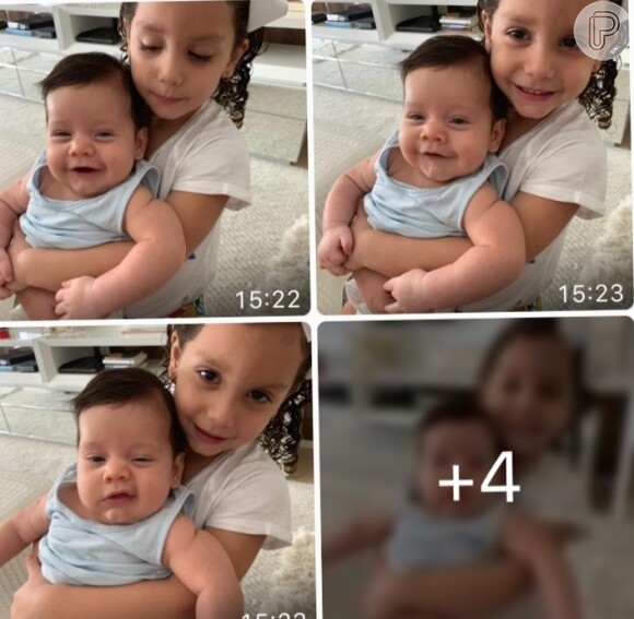 Wesley Safadão mostrou o filho Dom no colo da irmã, Ysis, e fãs apontaram semelhança