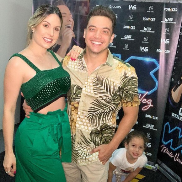 Thyane Dantas e Wesley Safadão são pais da pequena Ysis, de 4 anos