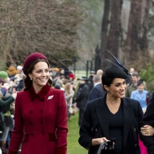 Kate Middleton, Meghan Markle e a família real juntam-se à rainha Elizabeth II em tradicional missa de Natal, realizada na Igreja de Santa Maria Madalena, na Inglaterra, nesta terça-feira, 25 de dezembro de 2018