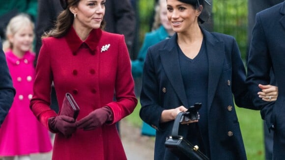 Kate Middleton e Meghan Markle juntam-se à família real em culto de Natal. Veja!