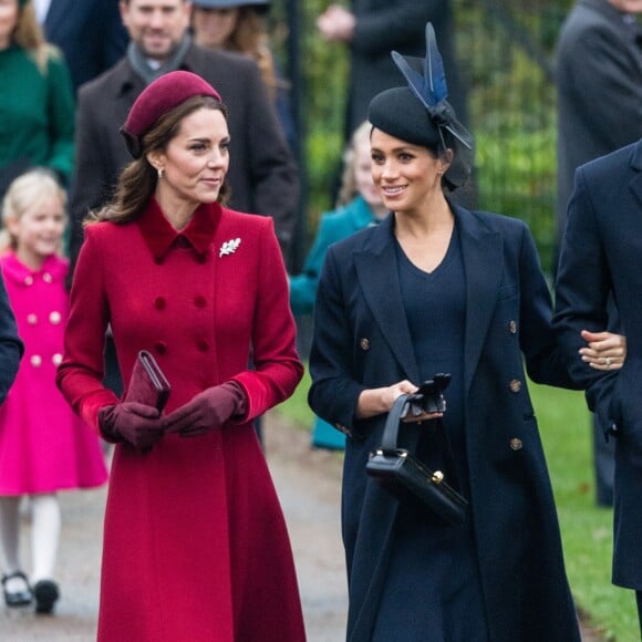 Kate Middleton, Meghan Markle e a família real juntam-se à rainha Elizabeth II em tradicional missa de Natal, realizada na Igreja de Santa Maria Madalena, na Inglaterra, nesta terça-feira, 25 de dezembro de 2018