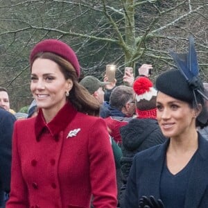 Kate Middleton, Meghan Markle e a família real juntam-se à rainha Elizabeth II em tradicional missa de Natal, realizada na Igreja de Santa Maria Madalena, na Inglaterra, nesta terça-feira, 25 de dezembro de 2018