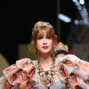 As fotos da campanha foram feitas após o desfile da Dolce & Gabbana na semana de moda de Milão