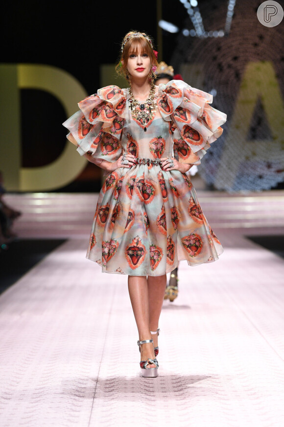 As fotos da campanha foram feitas após o desfile da Dolce & Gabbana na semana de moda de Milão