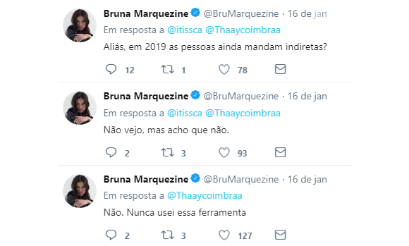 Bruna Marquezine responde dúvidas de fãs sobre indiretas