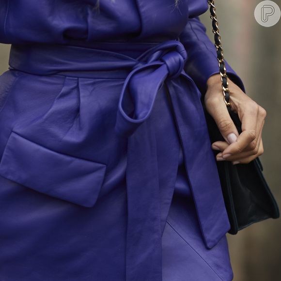 Tendências da Moda de Rua da Paris Fashion Week: blazer com amarração