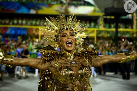 Gracyane Barbosa é rainha de bateria da União da Ilha, quarta escola a desfilar na segunda-feira (4) no Carnaval 2019 do Rio de Janeiro.