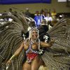 Evelyn Bastos é rainha de bateria da Mangueira, sexta escola a desfilar na segunda-feira (4), no Carnaval 2019 do Rio.