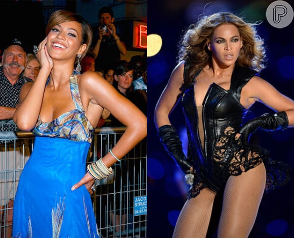 Beyoncé deixou as curvas de lado e também enfrentou uma dieta rígida e perdeu 10 kg para protagonizar o filme 'Dreamgirls' (2006)