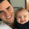 Filho de Milena Toscano e do empresário Pedro Ozores, João Pedro tem 6 meses e foi comparado na web aos pais: 'Cara do pai. Sorriso da mãe'