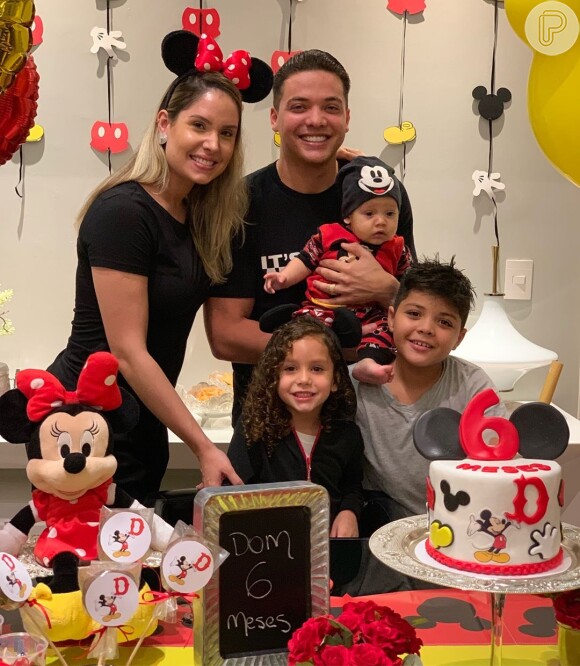 Wesley Safadão e Thyane Dantas comemoraram 6 meses do filho, Dom, nesta segunda-feira, 18 de março de 2019