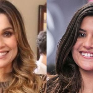 Flávia Alessandra e Giulia Costa impressionaram pela boa forma em dia de malhação