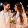 Alok e Romana Novais preferiram se casar em uma cerimônia discreto
