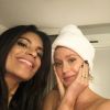 Marina Ruy Barbosa fez uma massagem facial recentemente com Renata França