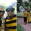 Na temporada de 2011 do 'Amor & Sexo', Fernanda Lima e André Marques se divertiram ao sair pelas ruas vestidos de abelhas para discutirem o quadro 'Sexo Selvagem'