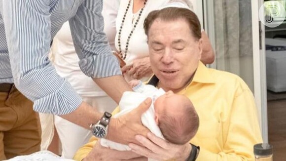 O pequeno Senor, neto caçula de Silvio Santos, foi circuncidado neste domingo, 21 de abril de 2019