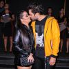 Maiara trocou beijos com Fernando Zor em festa do sertanejo em São Paulo nesta segunda-feira, 22 de abril de 2019