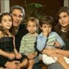 A atriz é mãe quatro filhos: Maria, de 13 anos, Felipa, de 7, José Joaquim, de 4, e Pedro Henrique, de 3, que são frutos de seu casamento de 18 anos