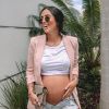 Jade Seba, durante a gravidez, apostou em looks cheios de estilo