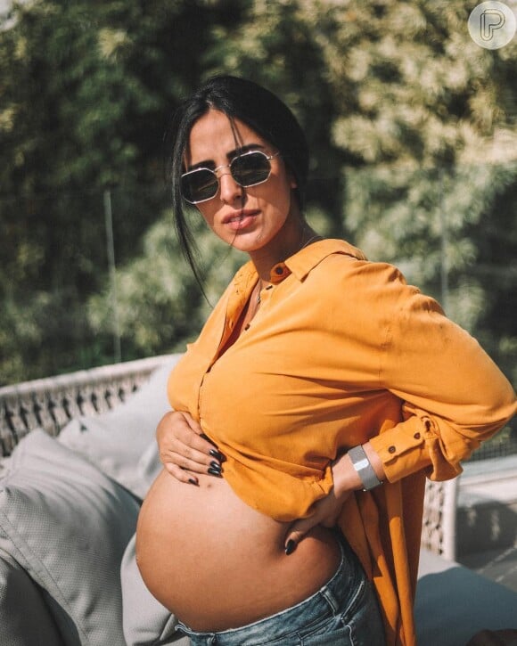 Jade Seba explicou que retomar a silhueta de antes da gravidez não era uma preocupação